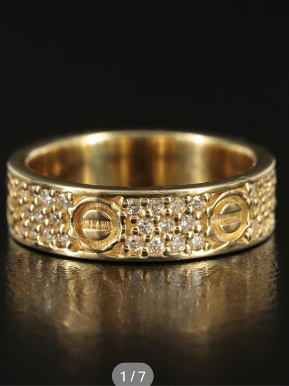 14K Yellow Gold & 0.66ctw Diamond Eternity Band